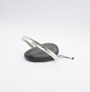'' Anticlastic '' Hammered Silver Bracelet