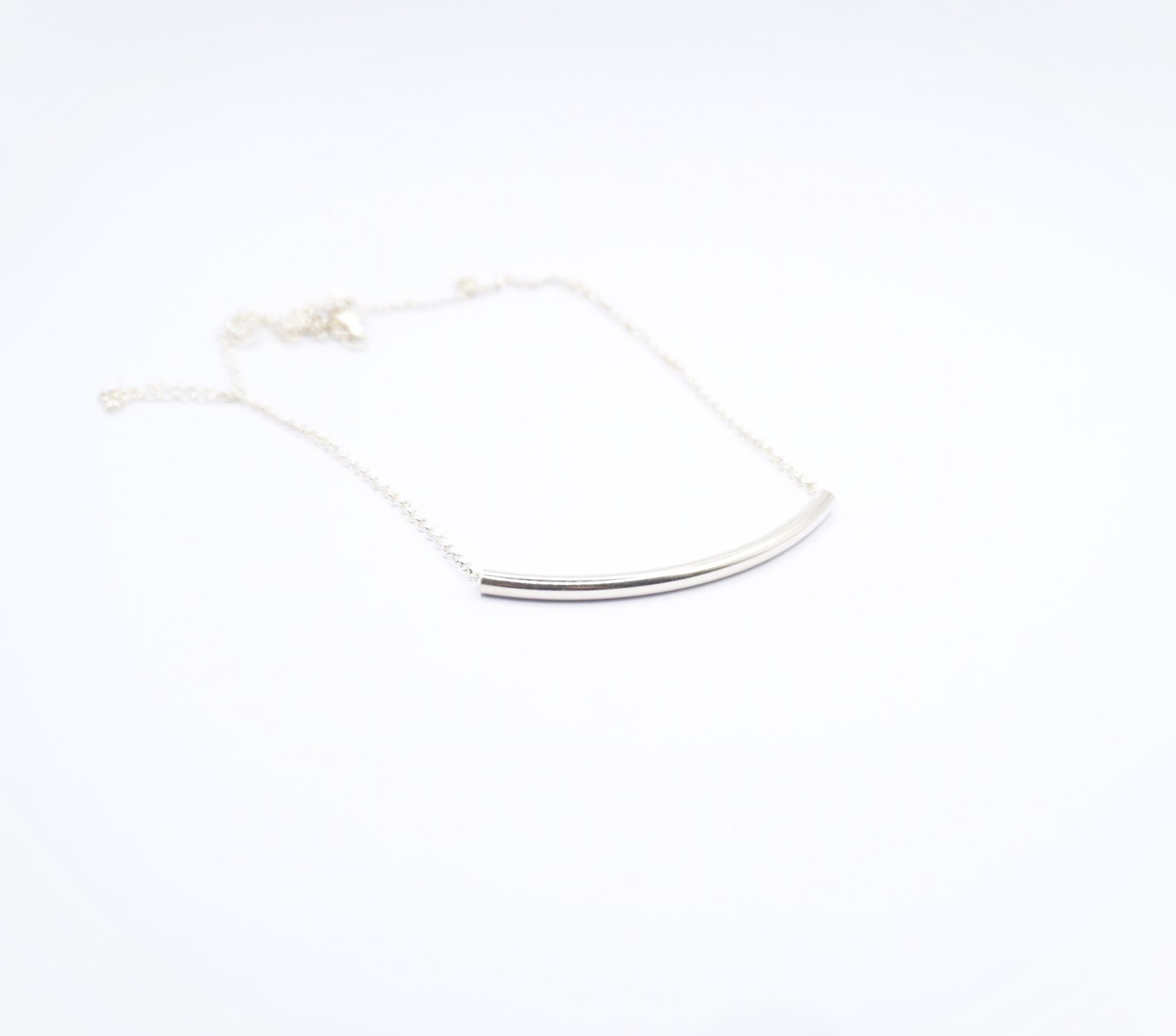 Curved Tube  Necklace