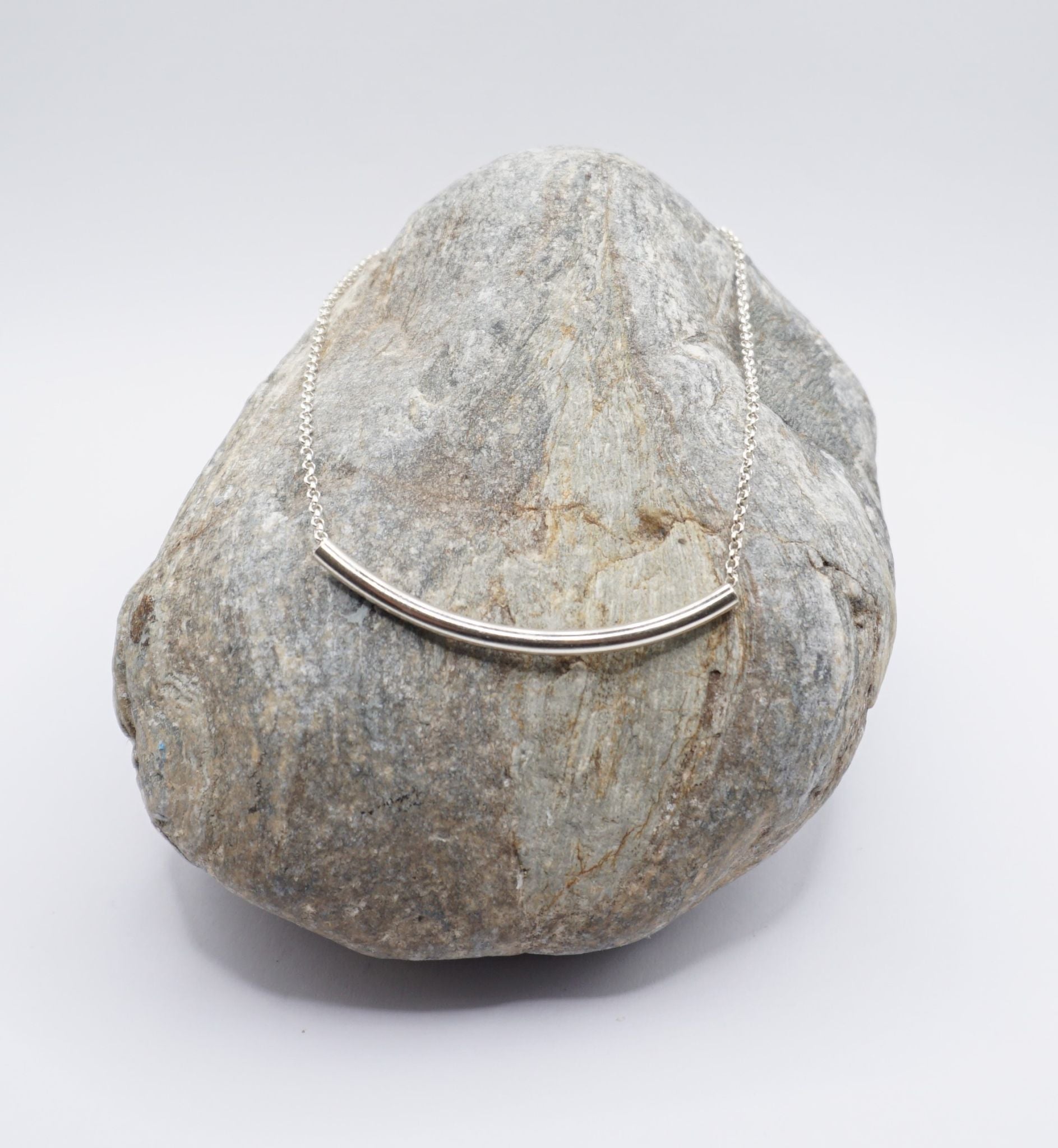 Curved Tube  Necklace